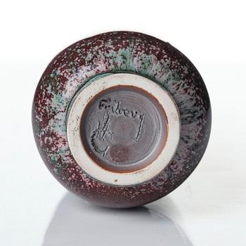 Berndt Friberg, a set of five stoneware vases and three bowls, Gustavsberg Studio 1969-76.