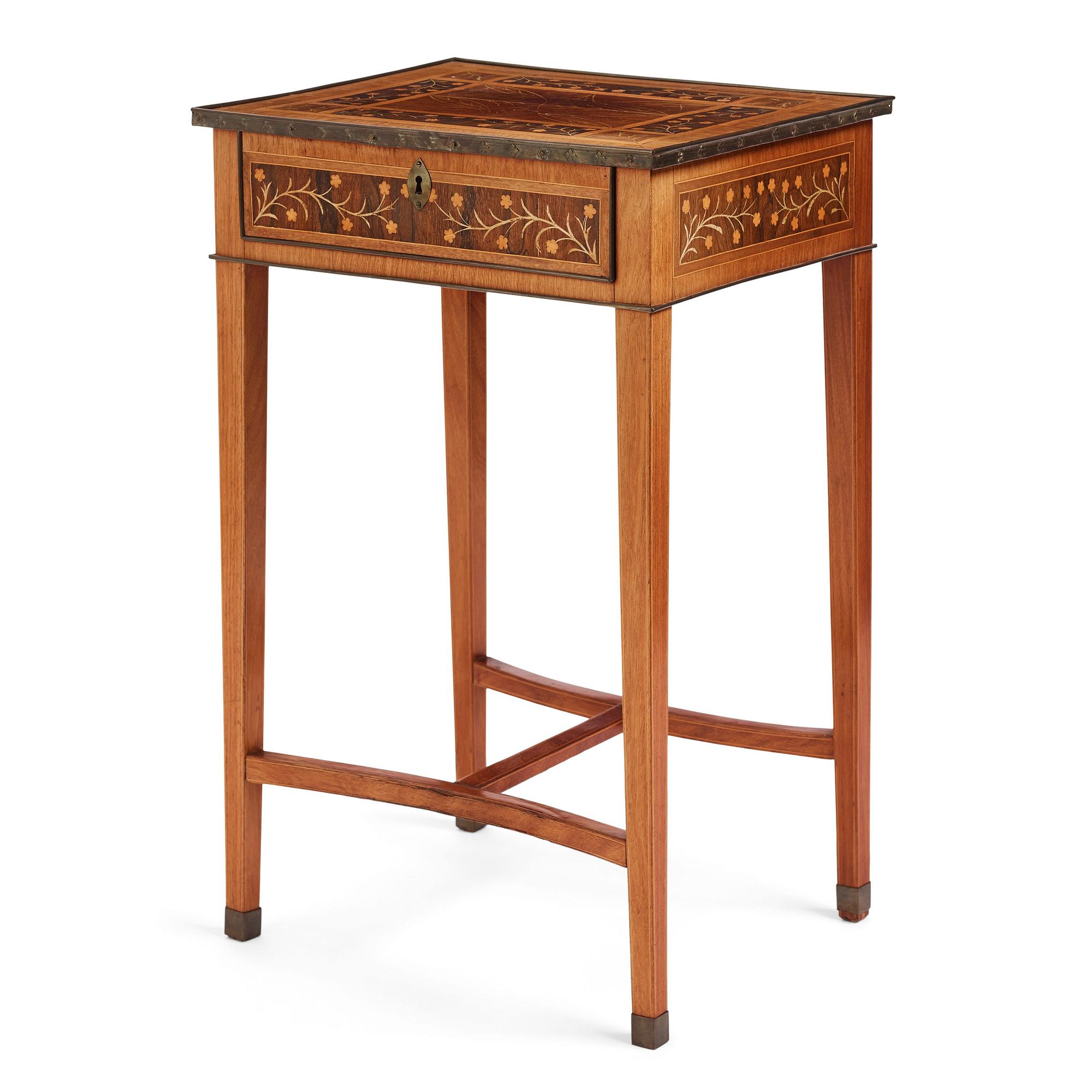 Bord, tillskrivet Jonas Westring (1772-1828) Gränna, ca år 1800, Sengustavianskt.