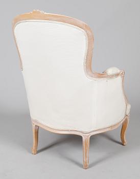 FÅTÖLJ, rokokostil, 1900-talets andra hälft.