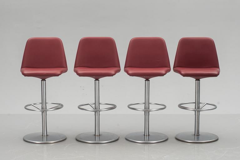 BARSTOLAR, 4 st. Johanson design.