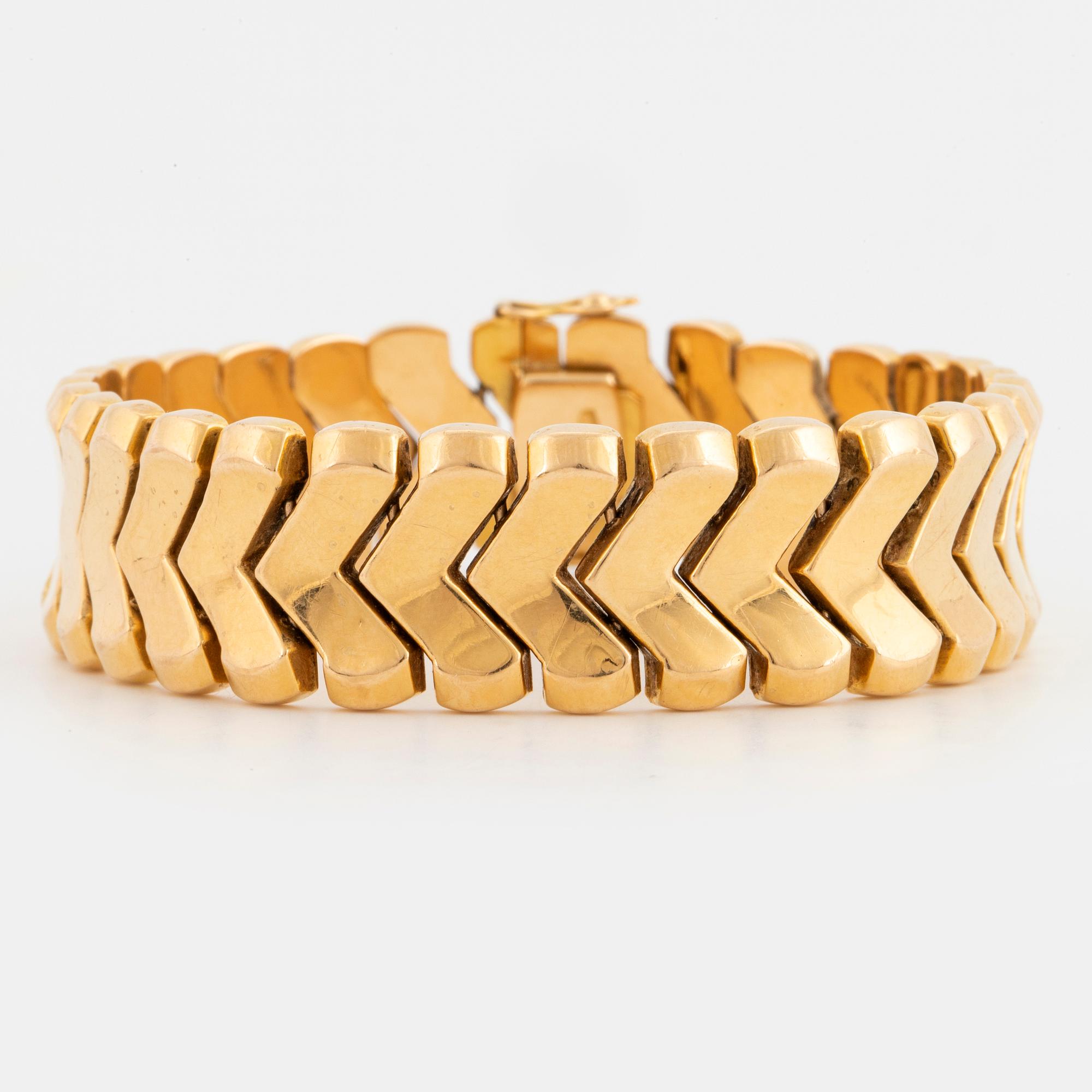 ARMBAND, 18K guld.