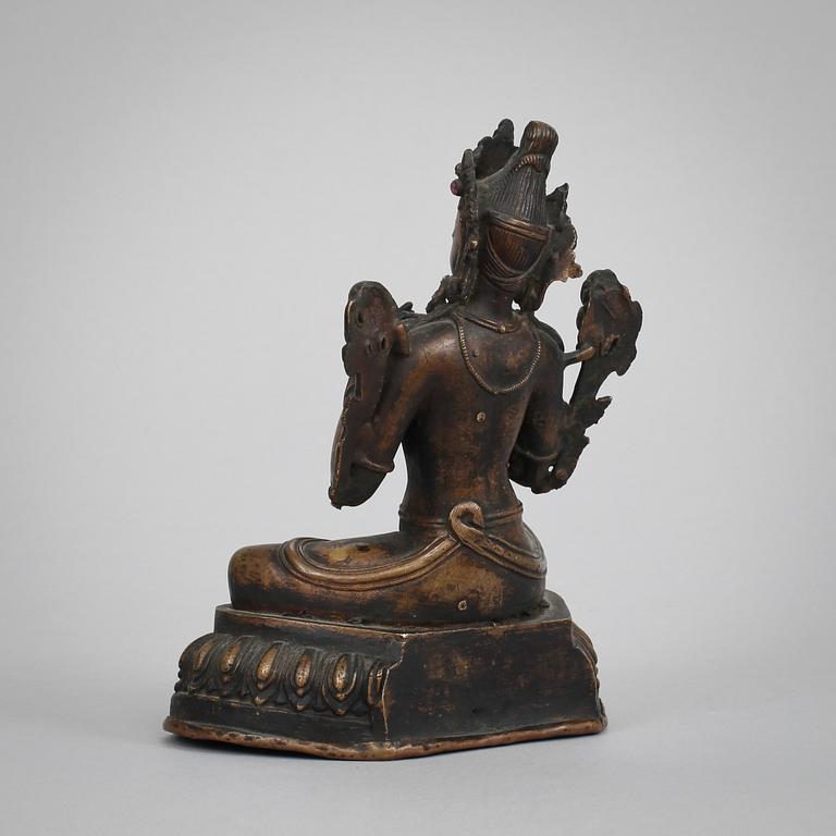 BODHISATTVA, brons. Nepal, 1800-tal.