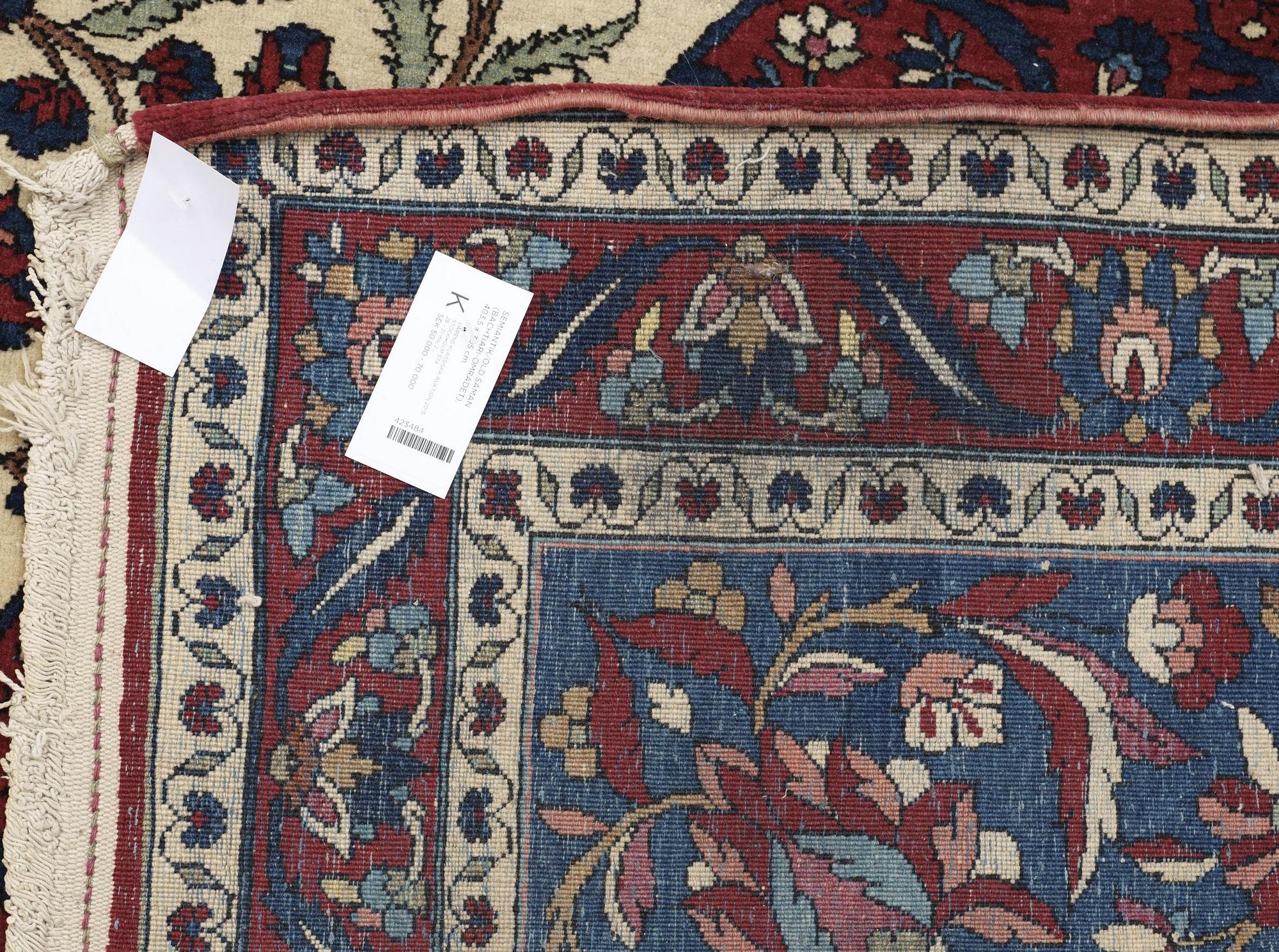 SEMI-ANTIQUE/OLD SAMAN (BACHTIARI AREA). 403,5 x 305 cm.