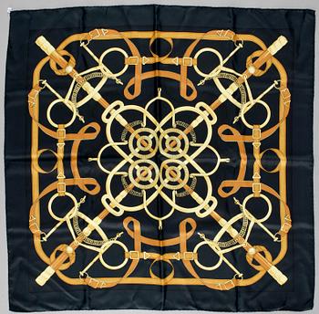 447. HERMÈS, scarf, "Eperon d'Or".