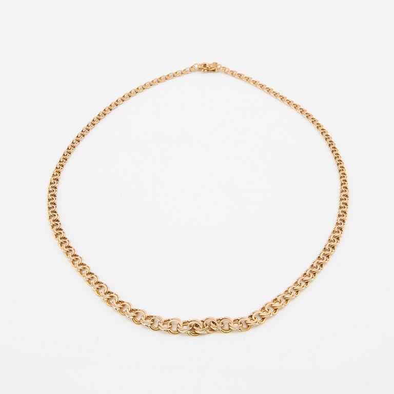 Halsband Bismarck-länk 18K guld.