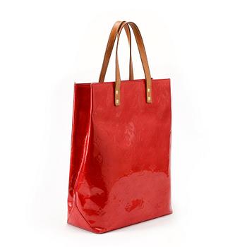 Louis Vuitton, LOUIS VUITTON, a red vernis shopper bag, "Reade".