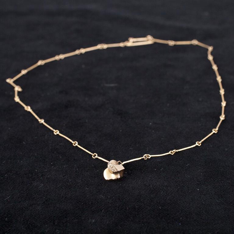 HÄNGSMYCKE, guld 14K, Björn Weckström Lapponia 1982. Vikt. ca 5,9 g.