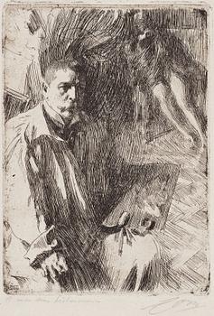 751. Anders Zorn, "Selfportrait with Model II".