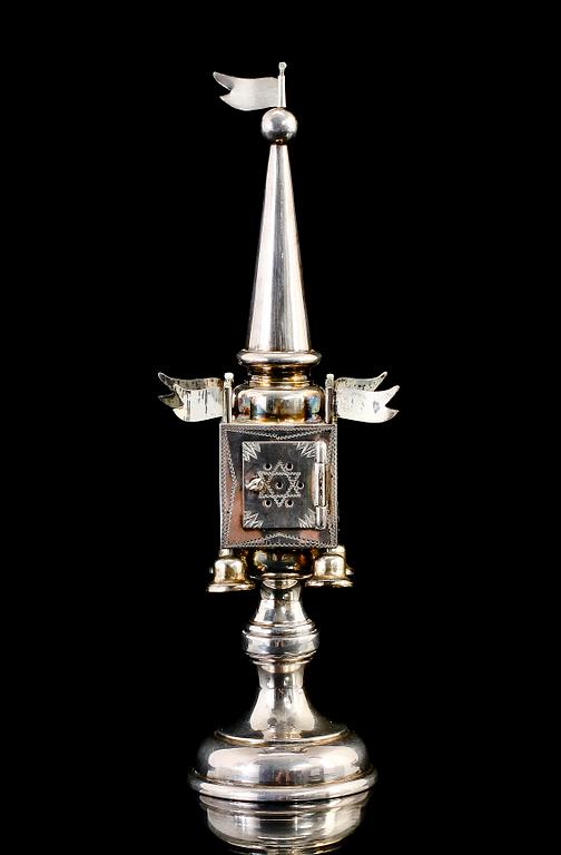 JUDAICA,  silver, Tyskland, 1900-tal. Vikt ca 98 g.