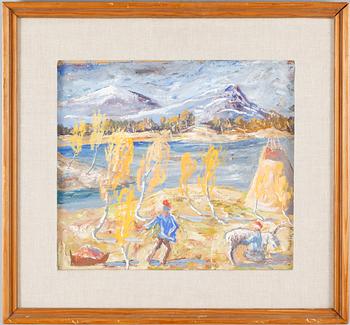 ALESSANDRO RHODIN, gouache, signerad och daterad -39.