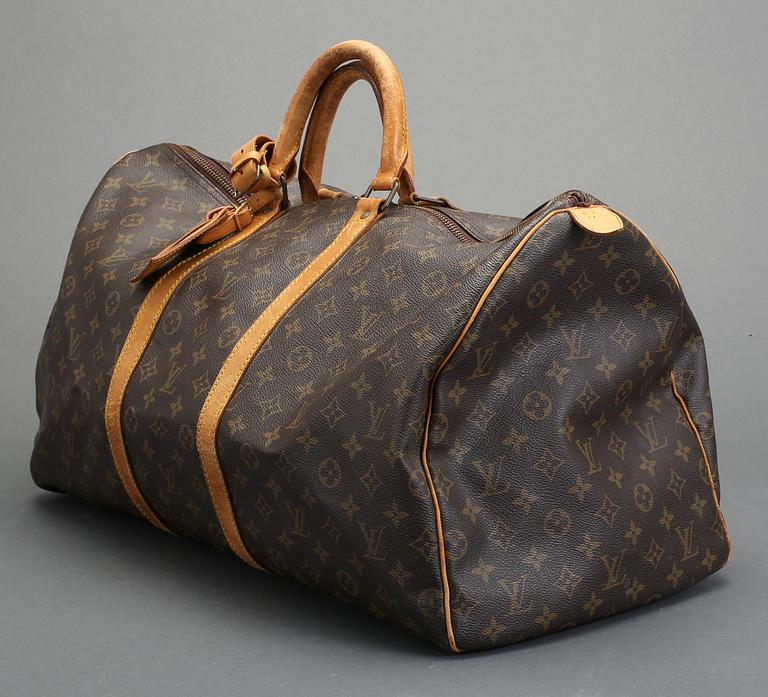 VÄSKA, "Keepall 55", Louis Vuitton. 1980-tal.