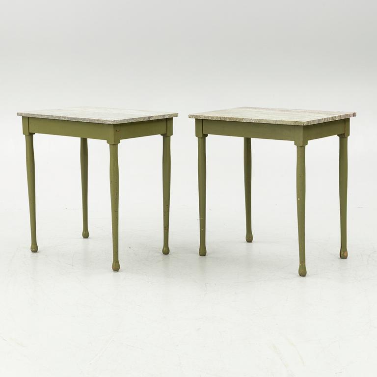 A pair of side tables, early 20th century.