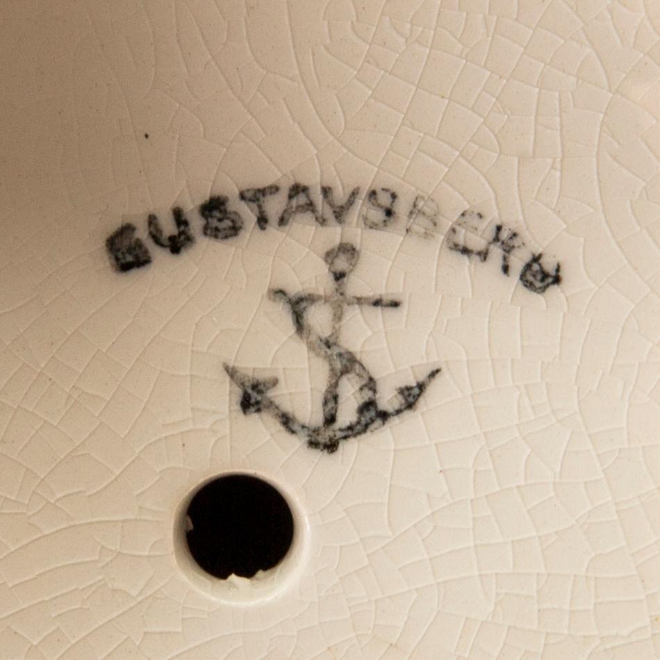 Ljusstakar ett par Gustavsberg 1900-talets första hälft flintgods.