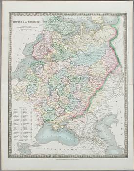 KARTOR, 4 st, Ryssland 1830-1860-tal.