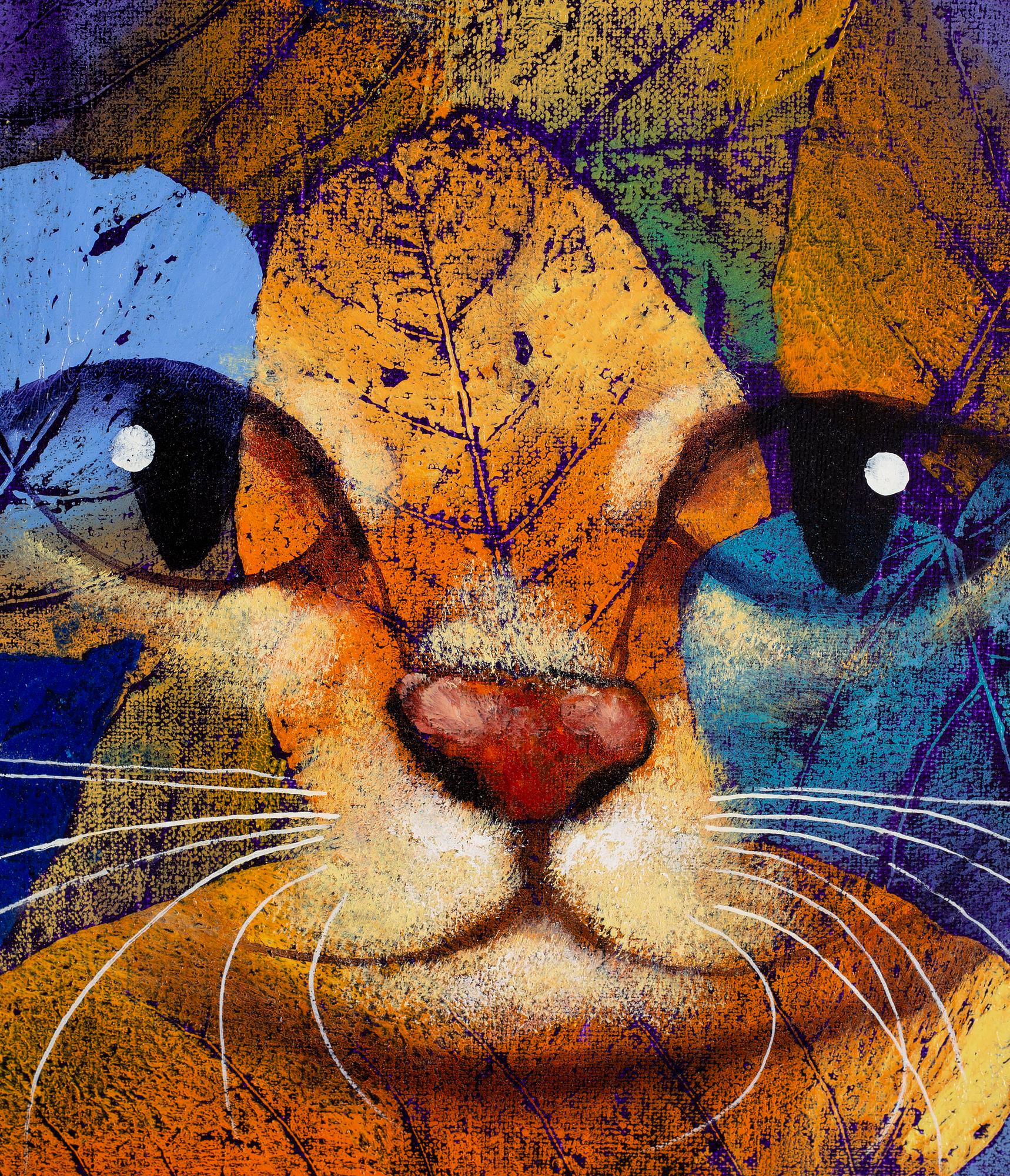 Michael Qvarsebo, "Kamouflerad katt" (Camouflaged Cat).
