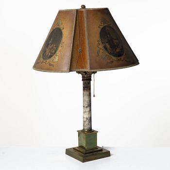 Bordslampa, omkring 1900.