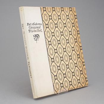 BOK, "Det moderna originalträsnittet", August Brunius, med 13 träsnitt. Utgiven 1917.