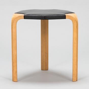 Alvar Aalto, a mid-20th century 'X 602' stool for  O.Y. Huonekalu- ja Rakennustyötehdas A.B.