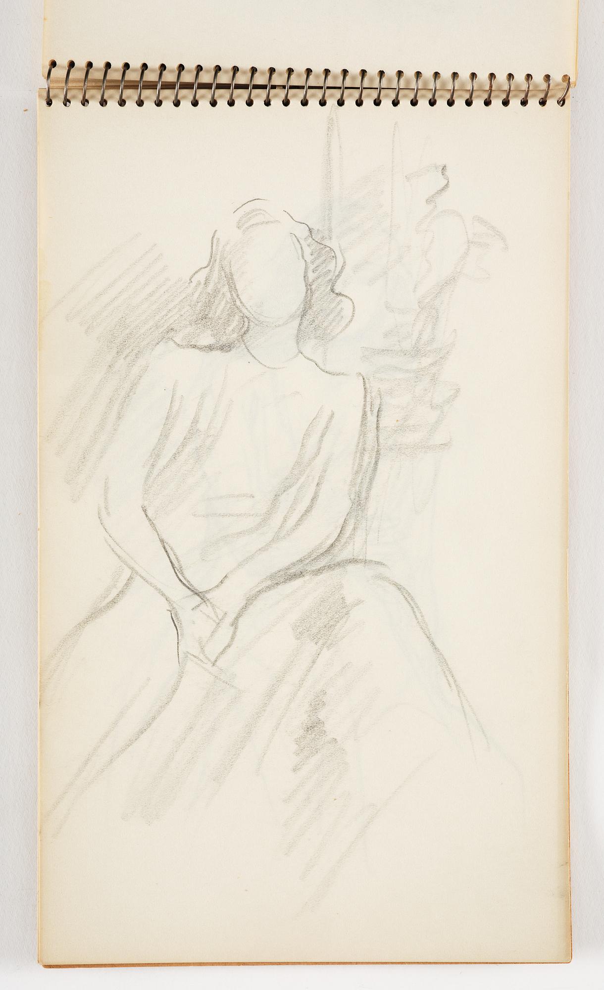 Lotte Laserstein, 3 skissböcker med blyertsteckningar.