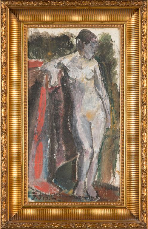 Sulho Sipilä, oil on canvas laid on board, signed and indistinctly dated.