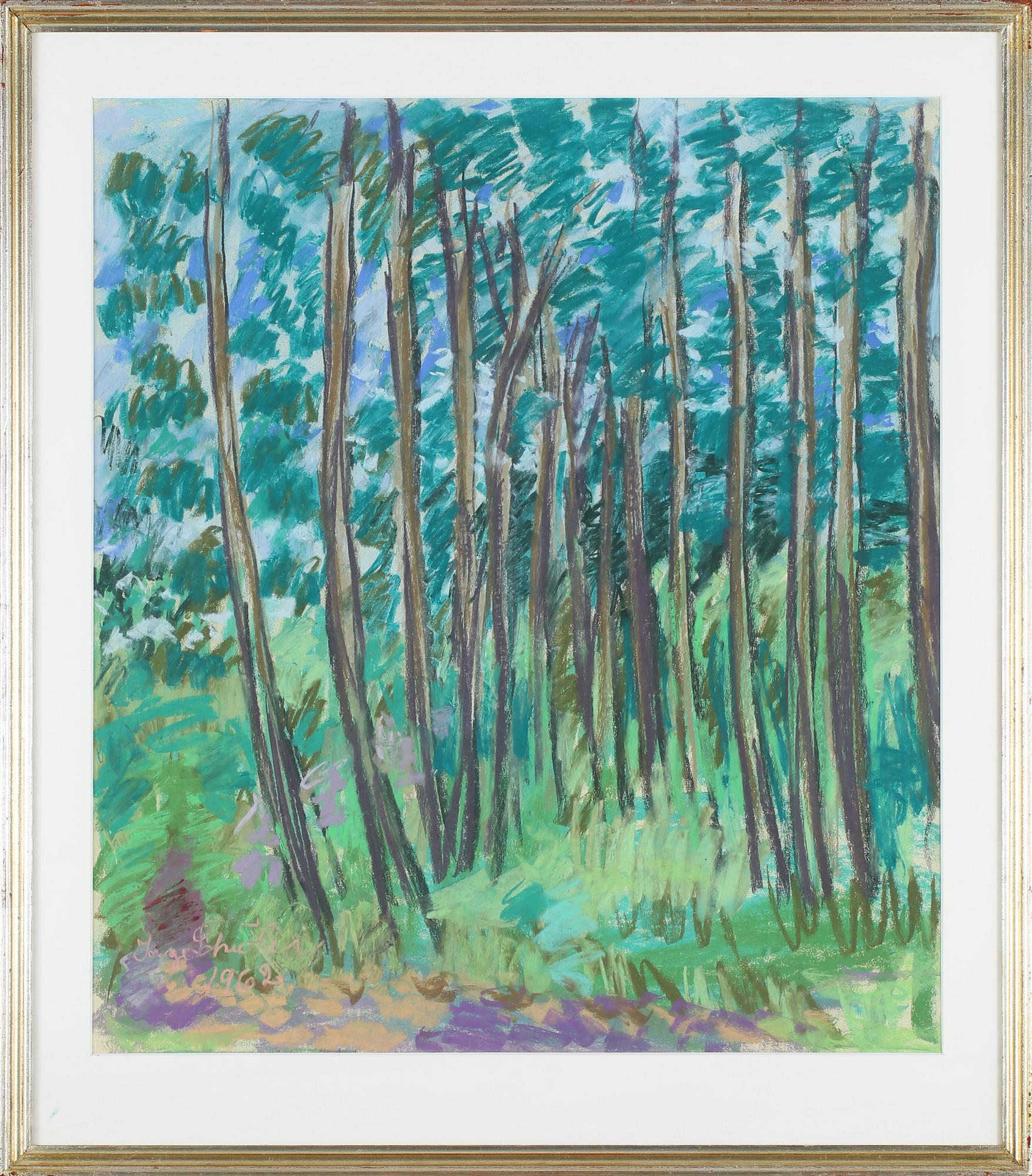 INGE SCHIÖLER, pastell, signerad och daterad 1962.