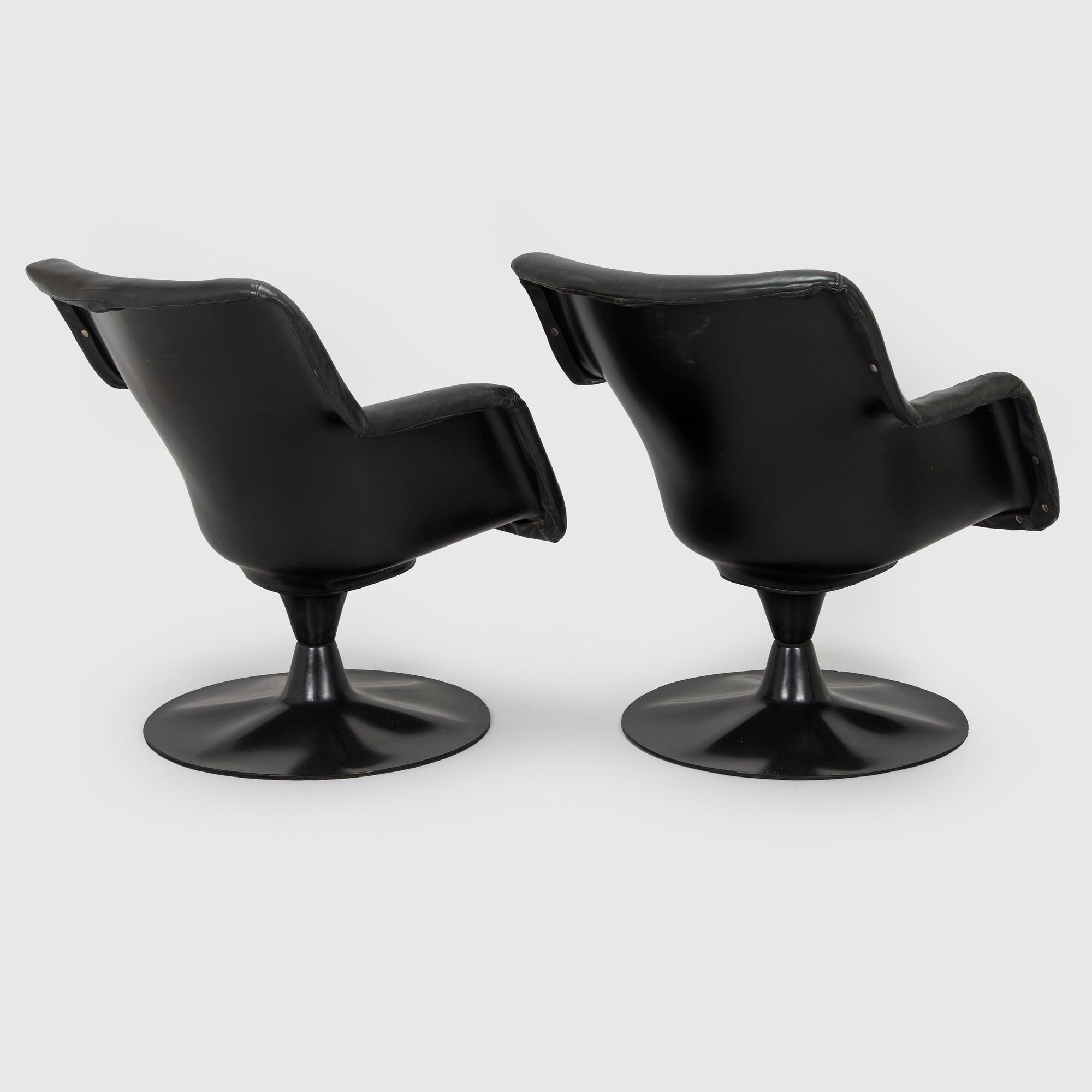 Yrjö Kukkapuro, fåtöljer, ett par, "Junior", Haimi 1960-talets slut.