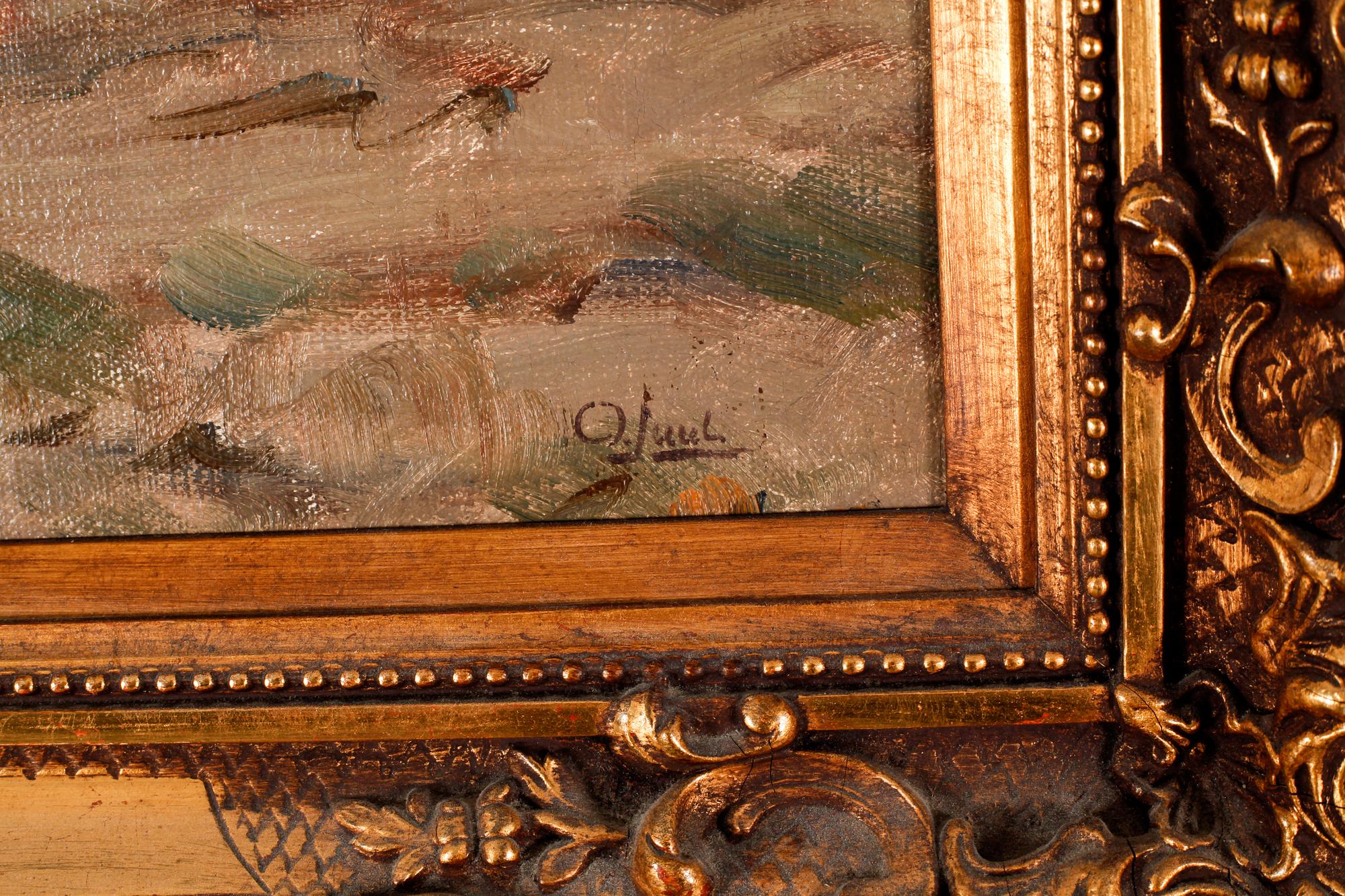 OLE JUUL, oil on camvas, signed.