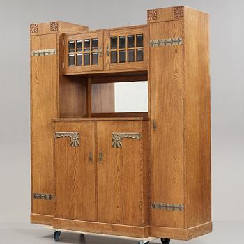 An Art Nouveau oak cabinet, Finland, ca 1900.