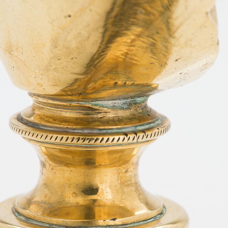 Skulptur, mässing, 1800-talets slut.