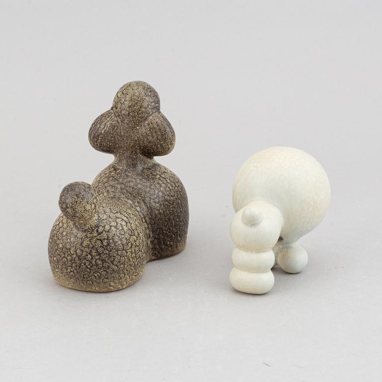 Lisa Larson, six stoneware figurines, for Gustavsberg and K-studion.