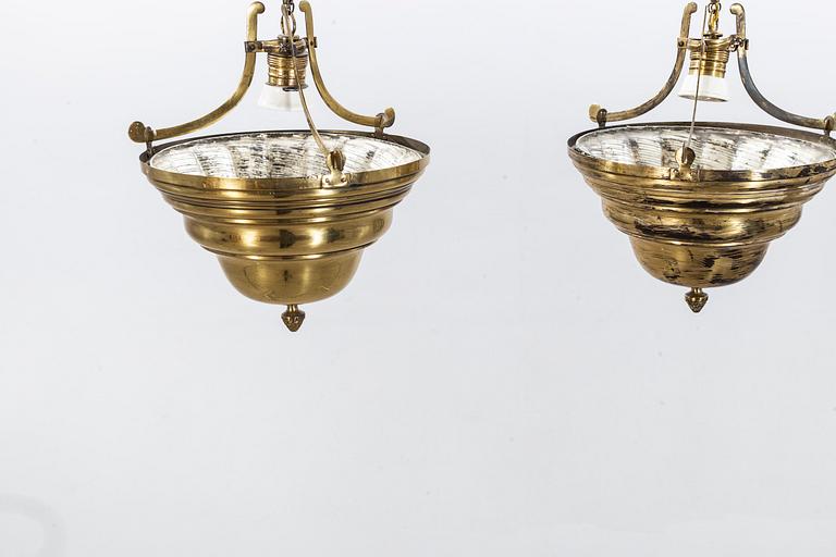 A PAIR OF PENDANTS, mid 20th century.