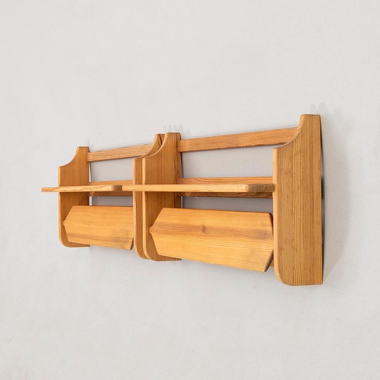 Yngve Ekström, wall shelves/bedside shelves, a pair for Swedese, late 20th century.