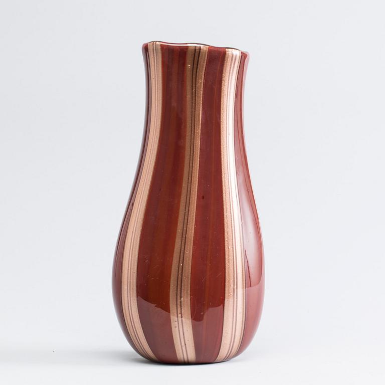 A VITTORIO FERRO MURRINE GLASS VASE FOR FRATELLI PAGNING, 1990-2000.