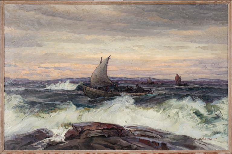 EMIL EKMAN, olja på duk, sign.