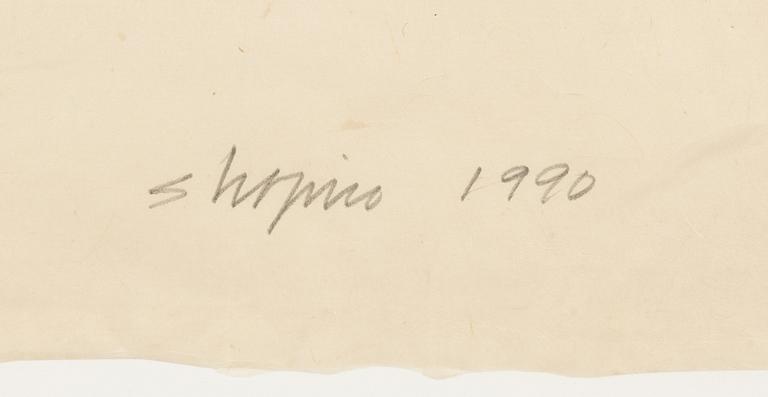 Joel Shapiro, färgträsnitt, 1990, signerad 18/40.