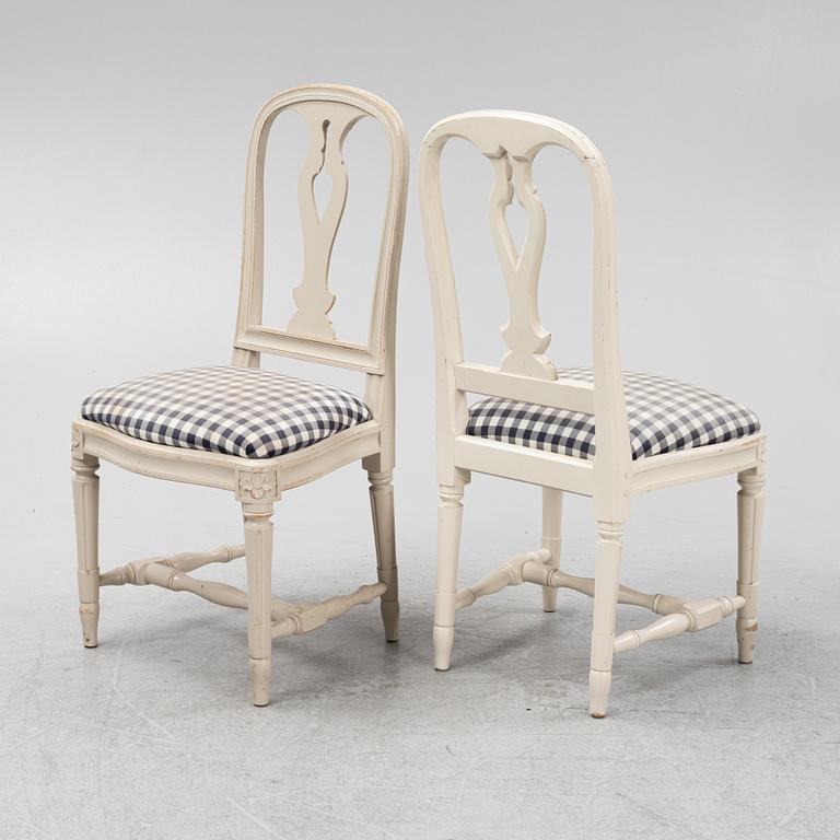 Stolar, 8 st, "Hallunda", IKEA:s 1700-tals serie, 1990-tal.