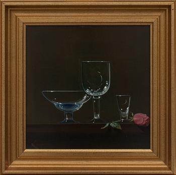 ANTTI LAMPISUO, oljemålning på pannå, signerad.