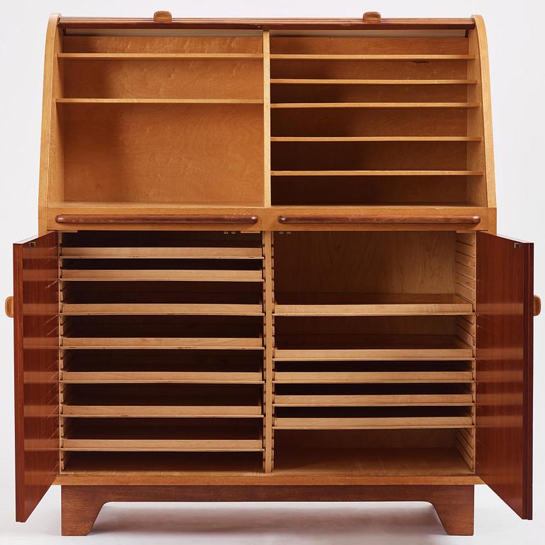 Frederik Christian Lund, a Cuban mahogany and ash sideboard, cabinetmaker K. Thomsen, Denmark, ca 1936.