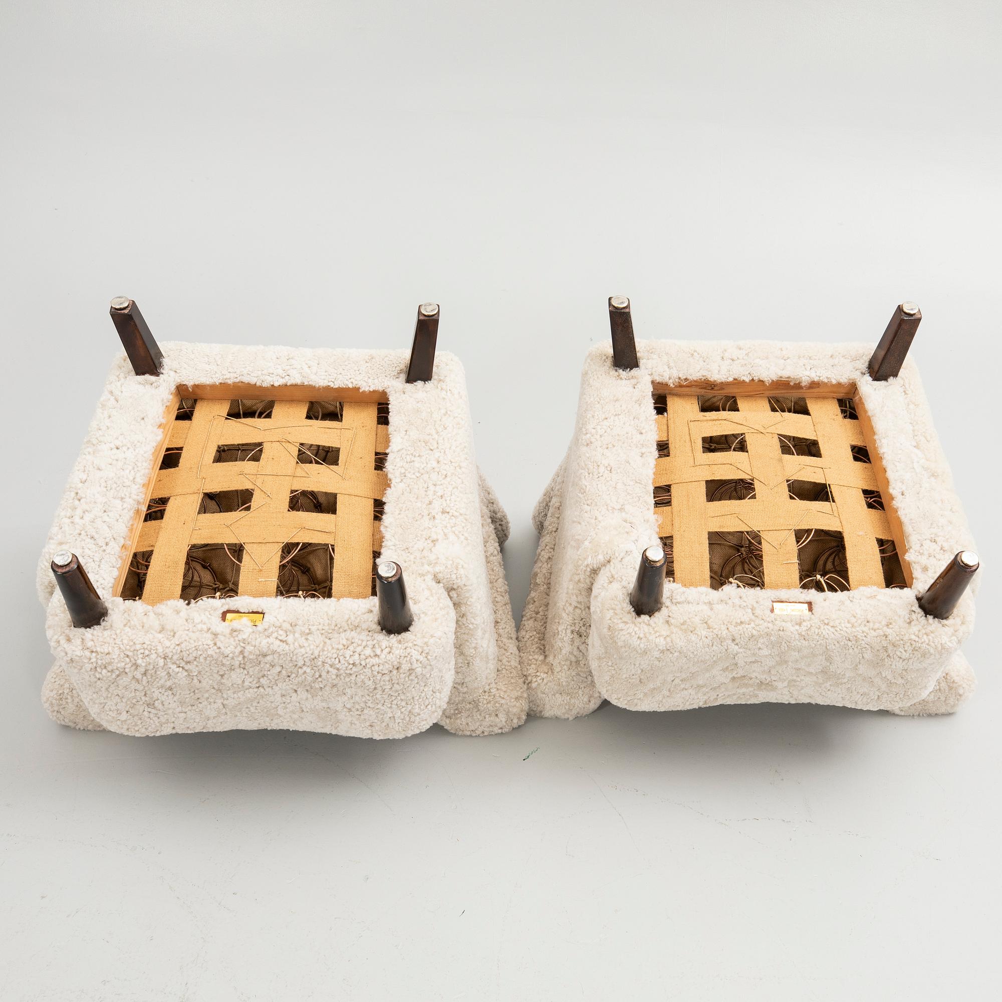 Armchairs, a pair, Swedish Modern, 1940s.
