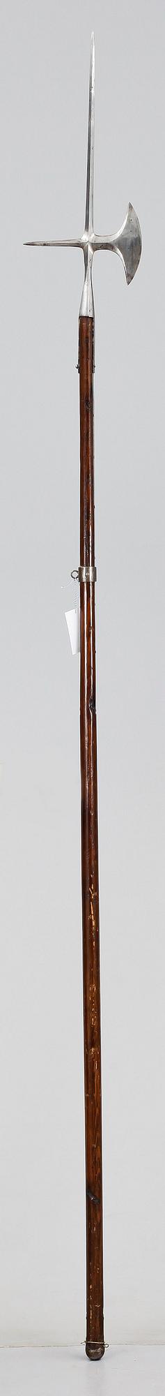 HILLEBARD, trä och järn, kallad m/1697.