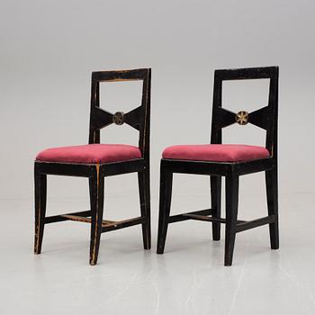 STOLAR, 6 st, allmoge, 1800-talets mitt.