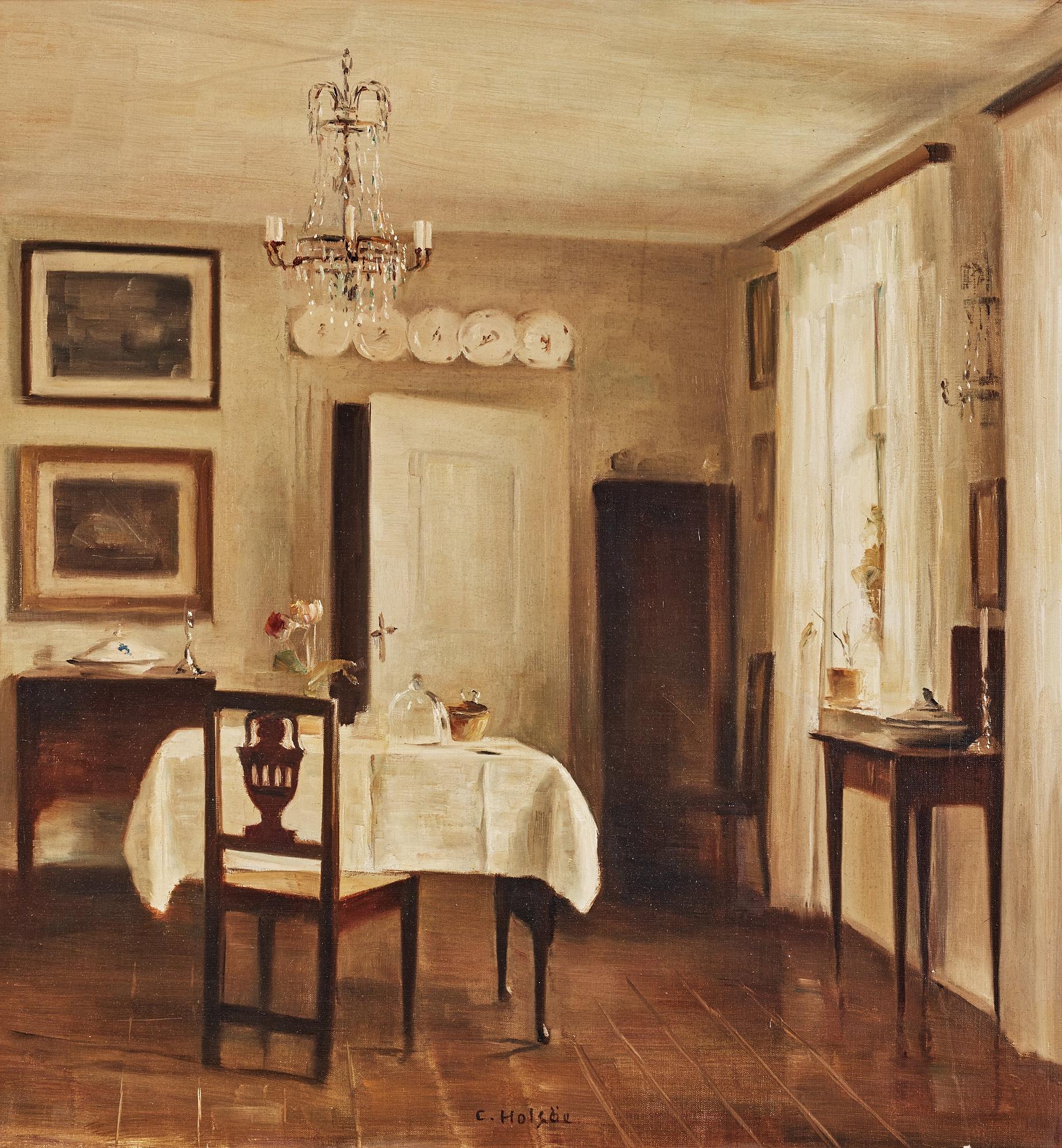 Carl Holsoe, Dining room interior.