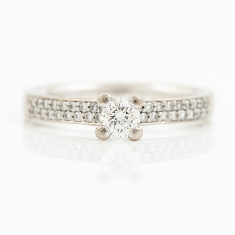 Georg Jensen, ring, "Magic", 18K white gold with brilliant-cut diamonds.