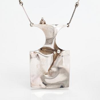 Björn Weckström, A sterling silver necklace "Barbarella". Lapponia 1970.