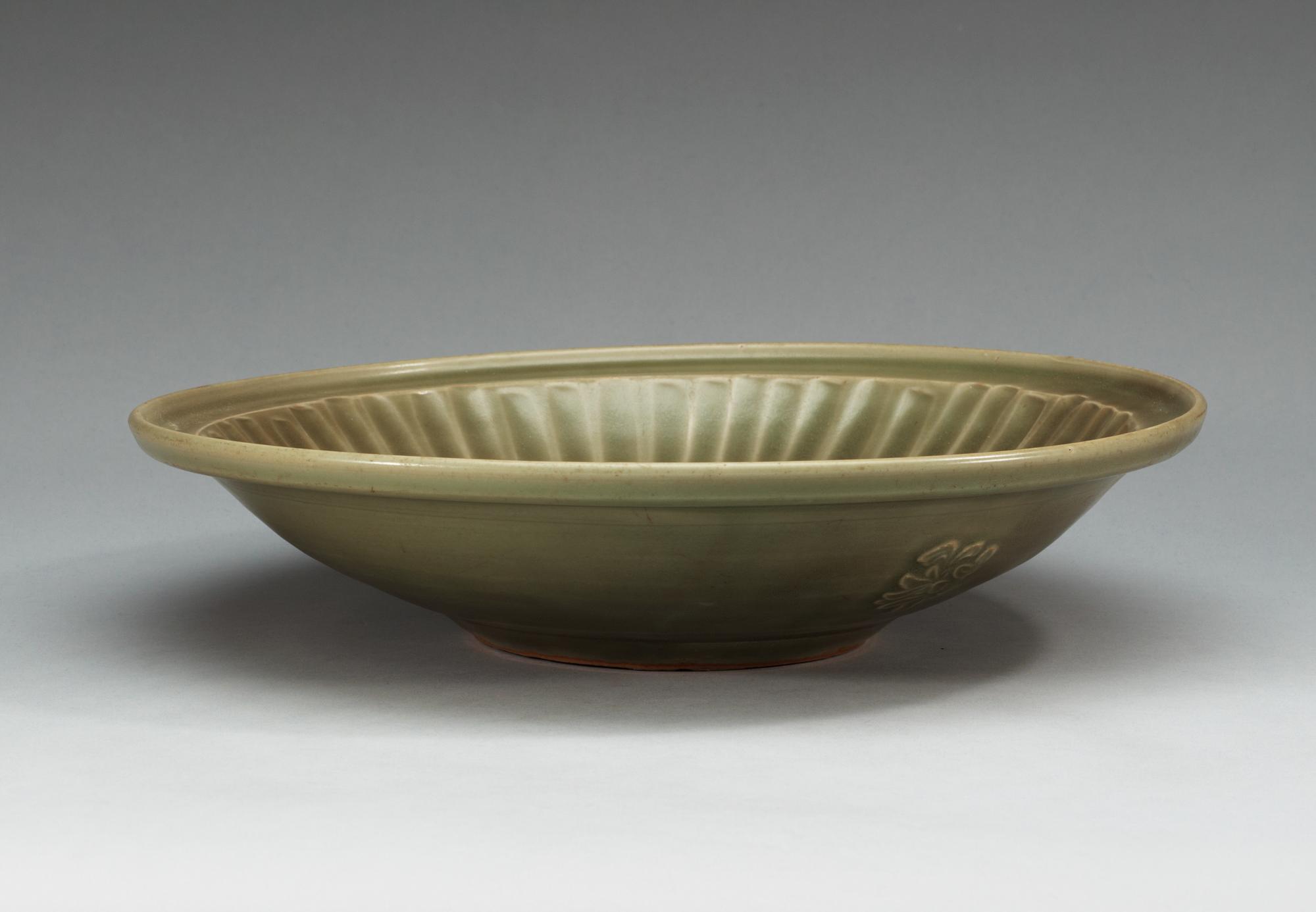 A celadon glazed dish, Ming dynasty.