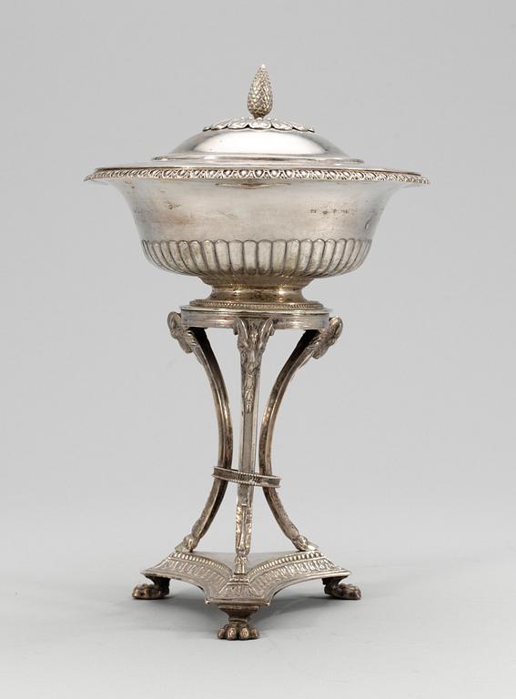 SOCKERSKÅL, silver. A.Zethelius, Stockholm 1825.