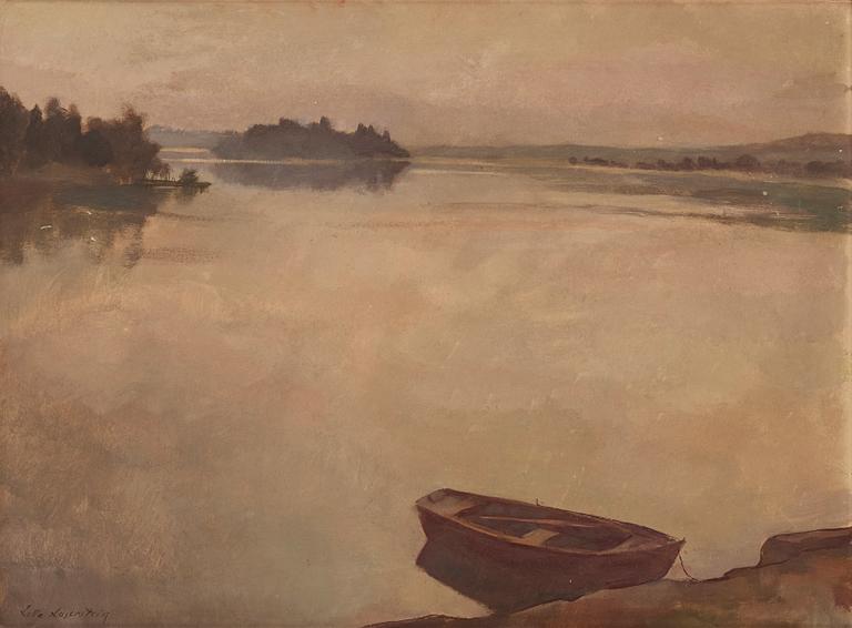 Lotte Laserstein, Skymning över sjö.