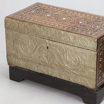 Two shell inlay chests, Philippines 20th century.