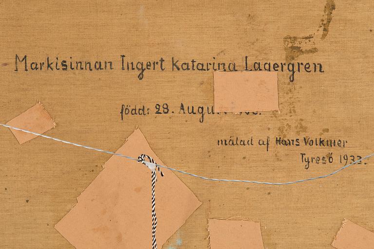 Hans Volkmer, an oil on canvas. Signed and dated 1933.