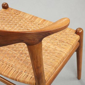 Hans J. Wegner, "Kohornsstolen/ Cowhorn chair", två stycken, "JH-505", Johannes Hansen, Danmark 1950-60.